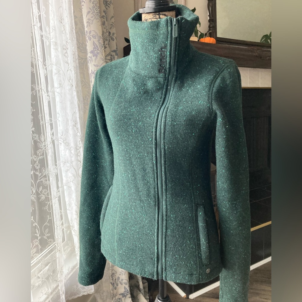 Bench Wool Blend Women's Forest Green Jacket Sz M